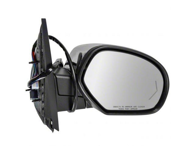 Powered Heated Memory Side Mirror with Chrome Cap; Passenger Side (09-14 Silverado 1500)