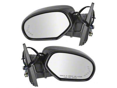 Powered Heated Memory Side Mirrors; Paint to Match (07-08 Silverado 1500)