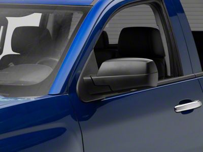 Powered Heated Memory Side Mirrors with Puddle Lights; Textured Black (14-18 Silverado 1500)