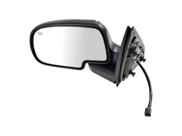 Powered Heated Mirror; Chrome; Driver Side (99-02 Silverado 1500)
