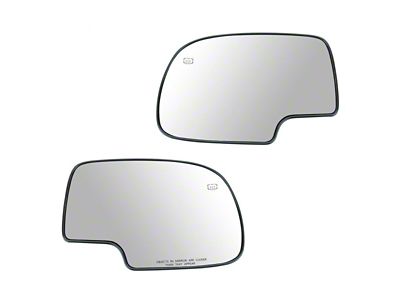 Powered Heated Mirror Glass; Driver and Passenger Side (99-06 Silverado 1500)