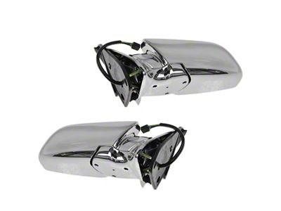 Powered Heated Mirrors; Chrome (99-02 Silverado 1500)