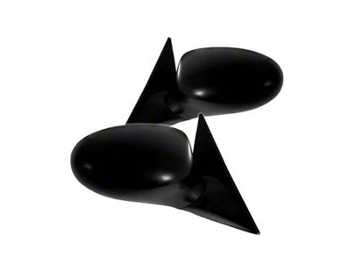 Powered Heated Mirrors; Matte Black (03-06 Silverado 1500)