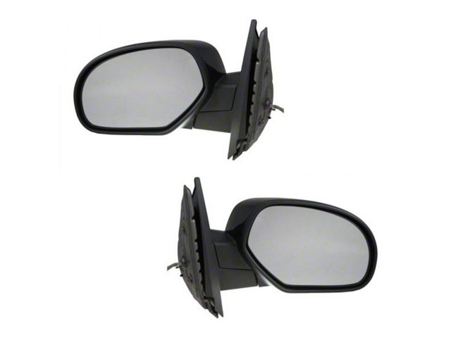 Powered Heated Mirrors; Paint to Match Black (07-13 Silverado 1500)