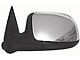 Replacement Powered Heated Non-Foldaway Side Mirror; Driver Side; Chrome Cap (99-02 Silverado 1500)