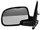 Replacement Powered Heated Non-Foldaway Side Mirror; Driver Side; Gloss Black Cap (99-02 Silverado 1500)