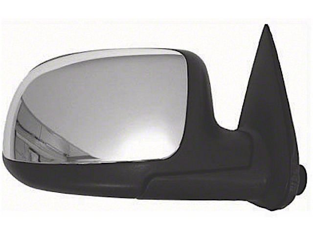 Replacement Powered Heated Non-Foldaway Side Mirror; Passenger Side; Chrome Cap (99-02 Silverado 1500)