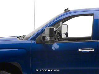 Pair Chrome Power Fold Tow Mirrors For 2014-2018 GMC Sierra Chevy Silverado Pair Chrome Power Fold Tow Mirrors For 2014-2018 GMC Sierra Chevy Silverado