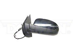 Powered Heated Side Mirror without Turn Signal; Driver Side; Paint to Match (07-13 Silverado 1500)
