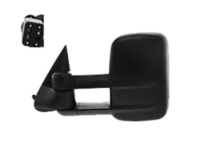 Replacement Powered Heated Telescopic Towing Mirror; Driver Side (99-06 Silverado 1500)