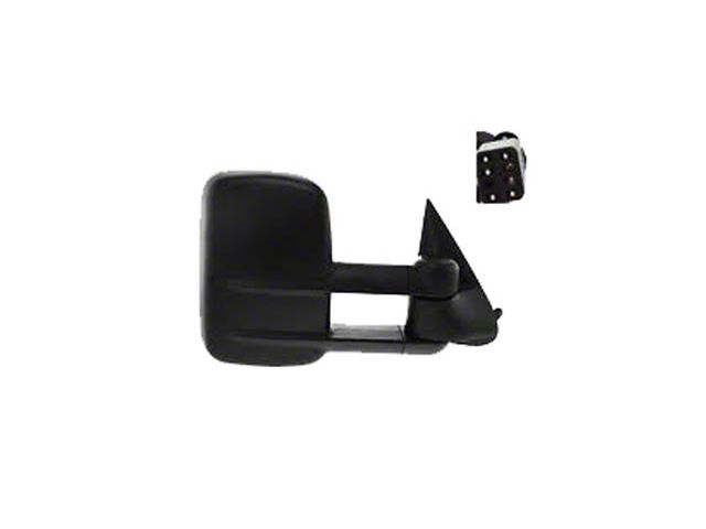 Replacement Powered Heated Telescopic Towing Mirror; Passenger Side (99-06 Silverado 1500)