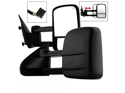 Powered Heated Telescoping Mirrors; Driver and Passenger Side (14-15 Silverado 1500)