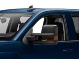 Powered Heated Automatic Folding Towing Mirrors with Amber LED Turn Signals; Black (14-18 Silverado 1500)