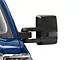 Powered Heated Automatic Folding Towing Mirrors with Smoked LED Turn Signals; Black (14-18 Silverado 1500)