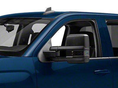 Switchback Signal Tow Mirrors For Silverado/Sierra 1500/2500/3500 (2014-2018) – Heated, Telescoping, With Backup Light & Smoked Lens
