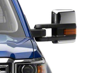 Heated Towing Mirrors For Chevy Silverado & Sierra 1500 (2003-2006) – Amber LED Signal, Manual Fold