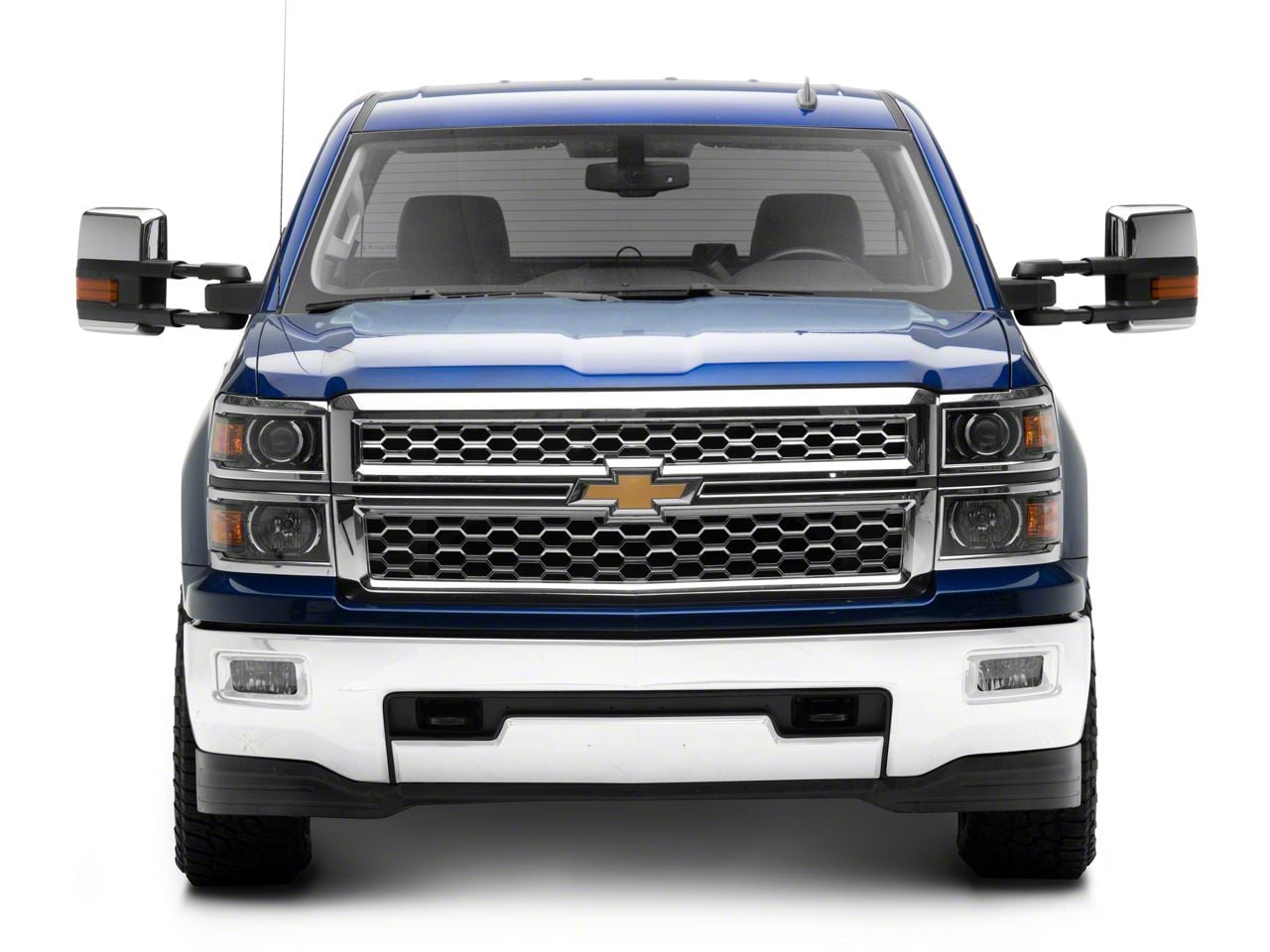 Chrome Power Heated Towing Mirrors With Dynamic Running Lights For 07-14 Chevy Silverado/GMC Sierra 2 thumbnail image