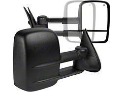 Powered Heated Towing Mirrors; Black (99-02 Silverado 1500)