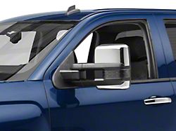 Powered Heated Towing Mirrors with Ambient Temp Sensor and Smoked LED Turn Signals; Chrome (14-16 Silverado 1500)