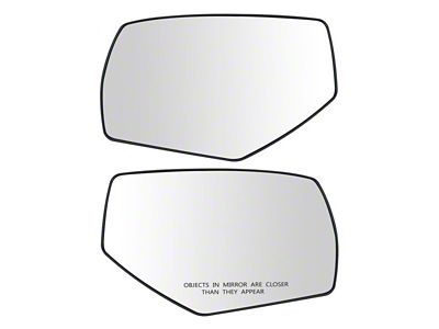 Powered Mirror Glass; Driver and Passenger Side (14-17 Silverado 1500)