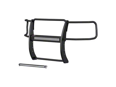 Pro Series Grille Guard with 30-Inch LED Light Bar; Black (14-18 Silverado 1500)