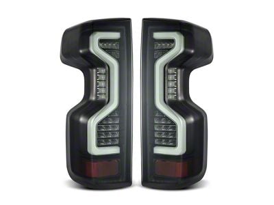 PRO-Series LED Tail Lights; Jet Black Housing; Smoked Lens (19-23 Silverado 1500 w/ Factory LED Tail Lights)
