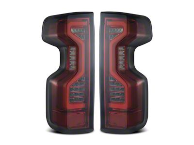 PRO-Series LED Tail Lights; Red Housing; Smoked Lens (19-23 Silverado 1500 w/ Factory LED Tail Lights)