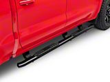 Pro Traxx 4-Inch Oval Side Step Bars; Black (19-26 Silverado 1500 Crew Cab)