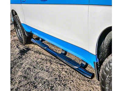 Westin Pro Traxx 5-Inch Oval Side Step Bars; Black (19-25 Silverado 1500 Crew Cab)