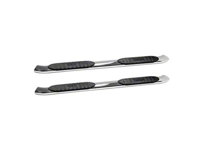 Westin Pro Traxx 5-Inch Oval Side Step Bars; Stainless Steel (19-24 Silverado 1500 Double Cab)