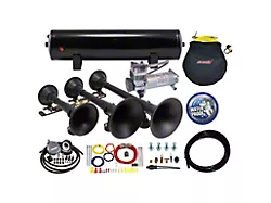 ProBlaster Triple Train Horn System with 3-Gallon Tank; Black (Universal; Some Adaptation May Be Required)