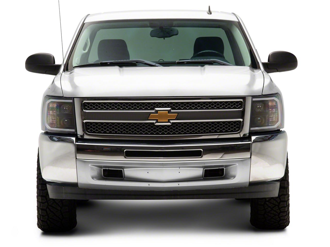 Spec-D Projector Headlights Chevy Silverado (2007-2013) Dual Halo - Bl