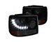Projector Headlights; Parking LED; Smoked; Black (99-02 Silverado 1500)