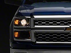 Projector Headlights; Chrome Housing; Smoked Lens (14-15 Silverado 1500)