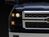 Projector Headlights; Matte Black Housing; Clear Lens (14-15 Silverado 1500)