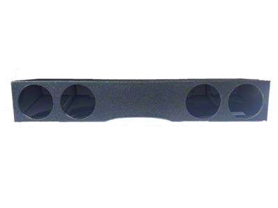 Quad 8-Inch Front Firing Subwoofer Box; Poly Coated (07-13 Silverado 1500 Crew Cab)