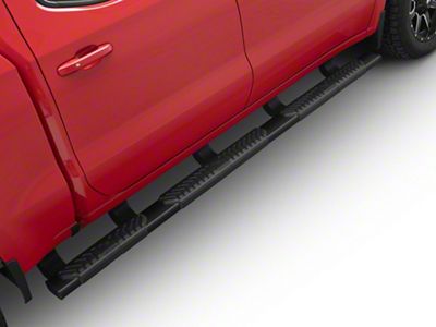 Westin R5 M-Series Wheel-to-Wheel Nerf Side Step Bars; Black (19-24 Silverado 1500 Double Cab, Crew Cab)