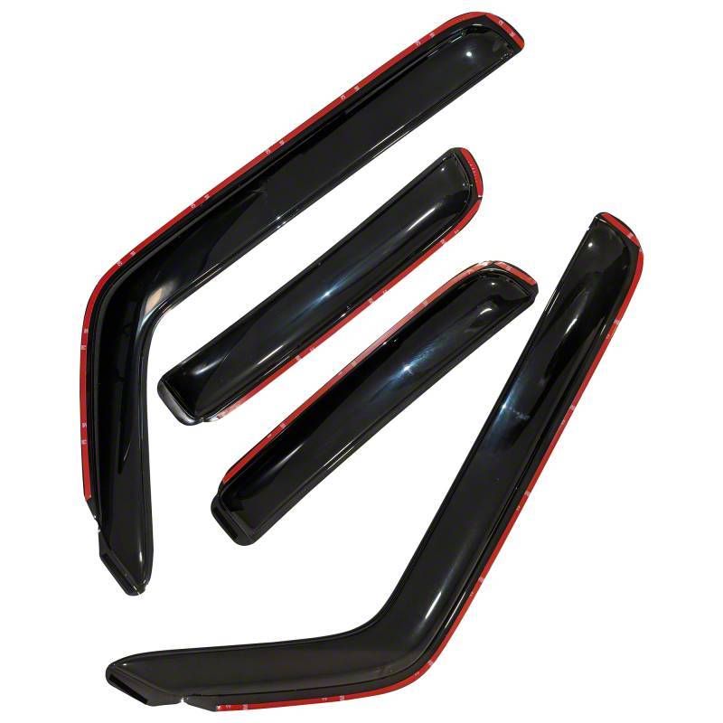 19417474 | Silverado 3500 | Window Vent Visors | Double Cab | Exterior Mount | Dark Smoke | Set of 4