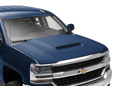 Ram Air Hood; Unpainted (16-18 Silverado 1500)