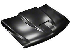 Ram Air Style Hood; Unpainted (99-02 Silverado 1500)