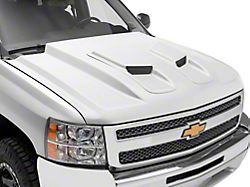 Ram Air Style Hood; Unpainted (07-13 Silverado 1500)