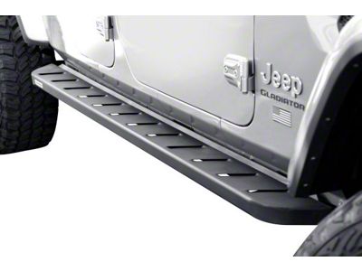 Go Rhino RB10 Running Boards; Textured Black (19-25 Silverado 1500 Double Cab)
