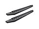 Go Rhino RB20 Running Boards with Drop Steps; Textured Black (19-24 Silverado 1500 Double Cab)