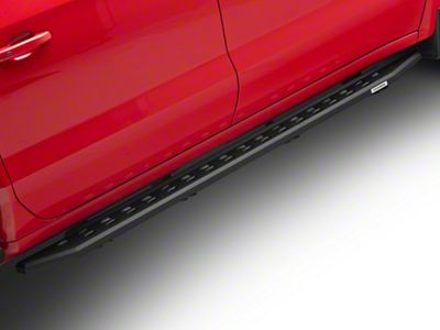 Go Rhino RB20 Slim Running Boards; Textured Black (19-25 Silverado 1500 Crew Cab)