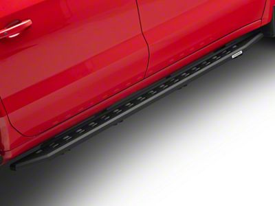 Go Rhino RB20 Slim Running Boards; Textured Black (19-24 Silverado 1500 Crew Cab)