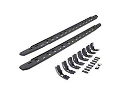 RB30 Slim Line Running Boards; Protective Bedliner Coating (19-23 Silverado 1500 Crew Cab)