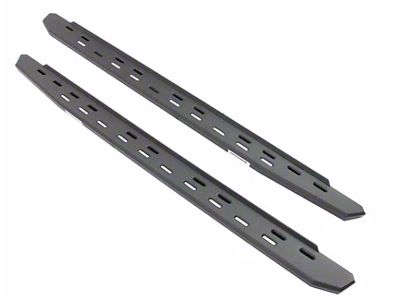 Go Rhino RB30 Slim Line Running Boards; Textured Black (19-24 Silverado 1500 Double Cab)