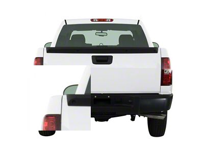 Rear Bumper Cover; Not Pre-Drilled for Backup Sensors; Paintable ABS (07-13 Silverado 1500)