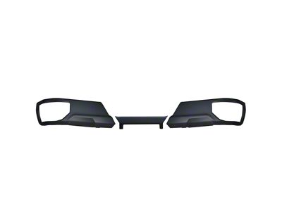 Rear Bumper Cover; Paintable ABS (19-25 Silverado 1500 w/ Factory Dual Exhaust)