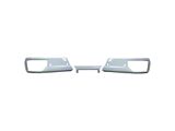 Rear Bumper Cover; Pre-Drilled for Backup Sensors; Olympic White (19-26 Silverado 1500 w/o Factory Dual Exhaust)